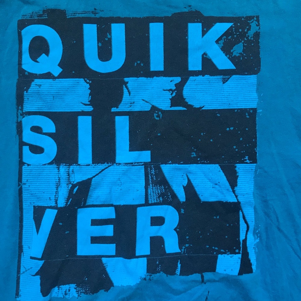Men’s Blue Quicksilver T Shirt - Medium - Picture 2 of 3